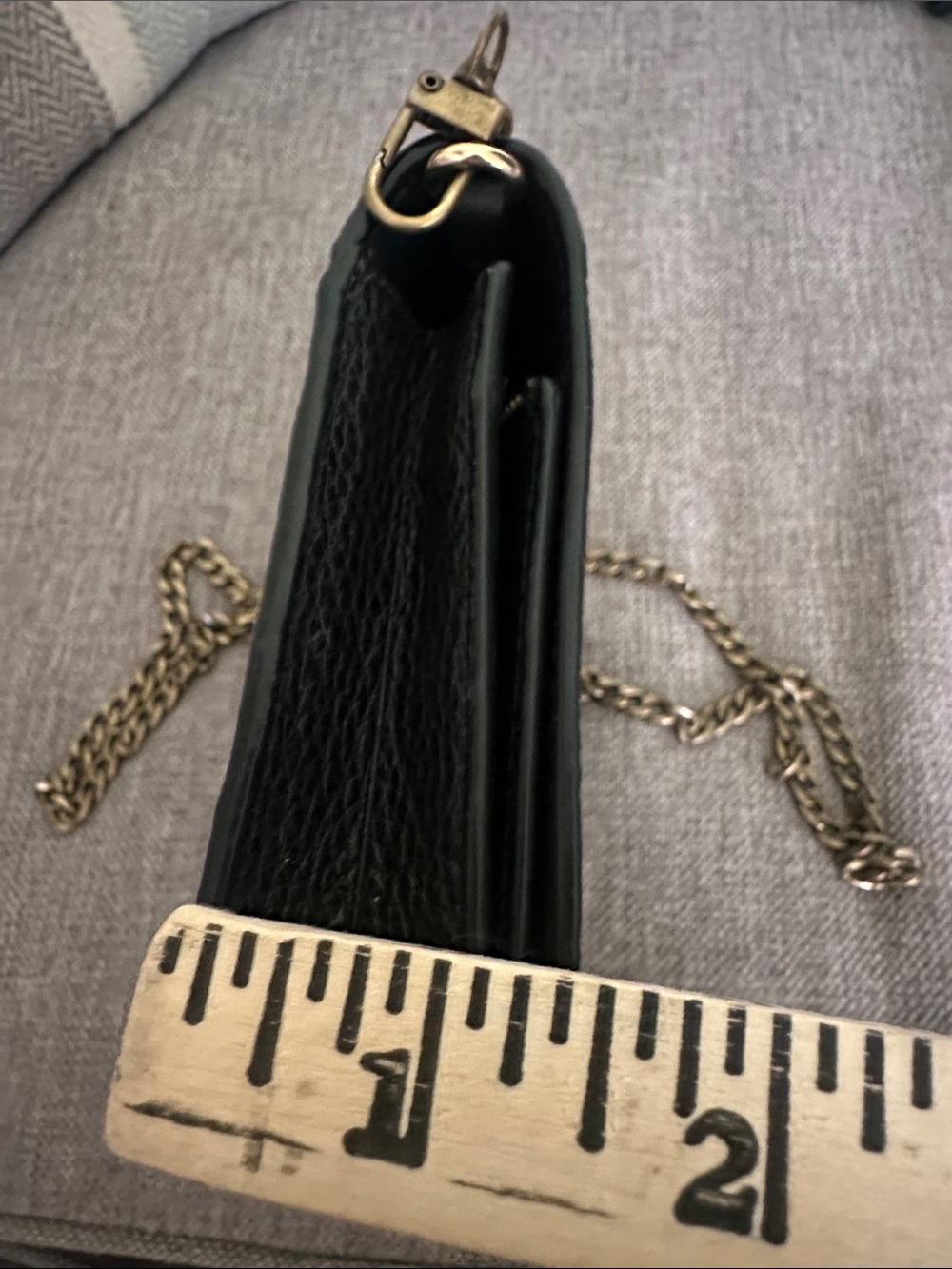Coach Black Pebbled Leather Continental Wallet with Gold Logo - Picture 15 of 15